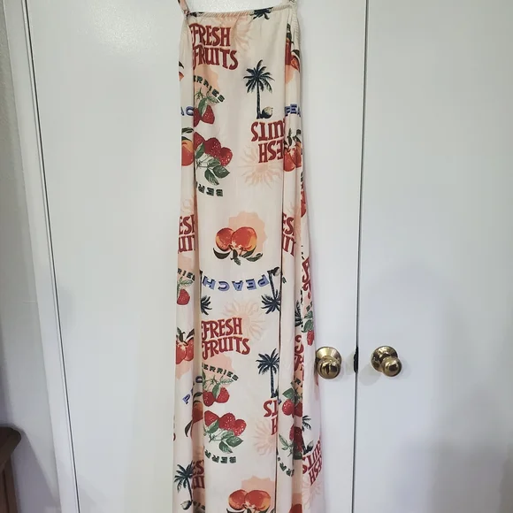 Fresh Fruits Print Cream Dress - Picture 3 of 8